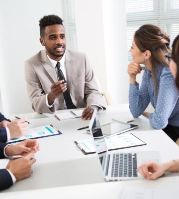 Professionals having a meeting.